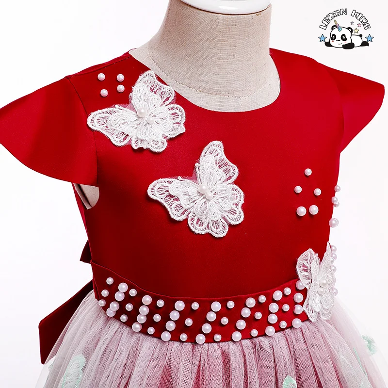 Vestido infantil de verão 2022 moda retrô vestidos de bebê menina algodão impresso roupas infantis bebê - Product Image
