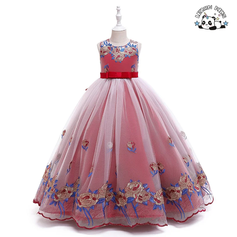 Vestidos de Damas de Honra para Adolescentes de 2022 para Festa de Casamento Vestido de Baile Infantil Princesa - Product Image