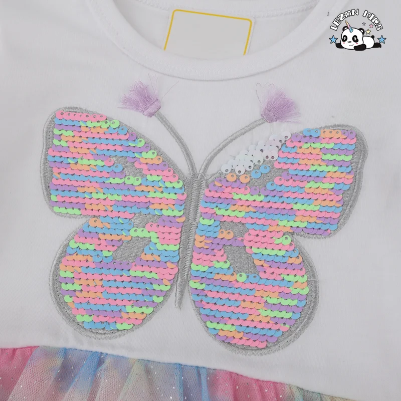 2024 Hot Sale Summer Dresses for Baby Girls Short Sleeve Sweet Dress Smocked Design Girl Dress - Product Image