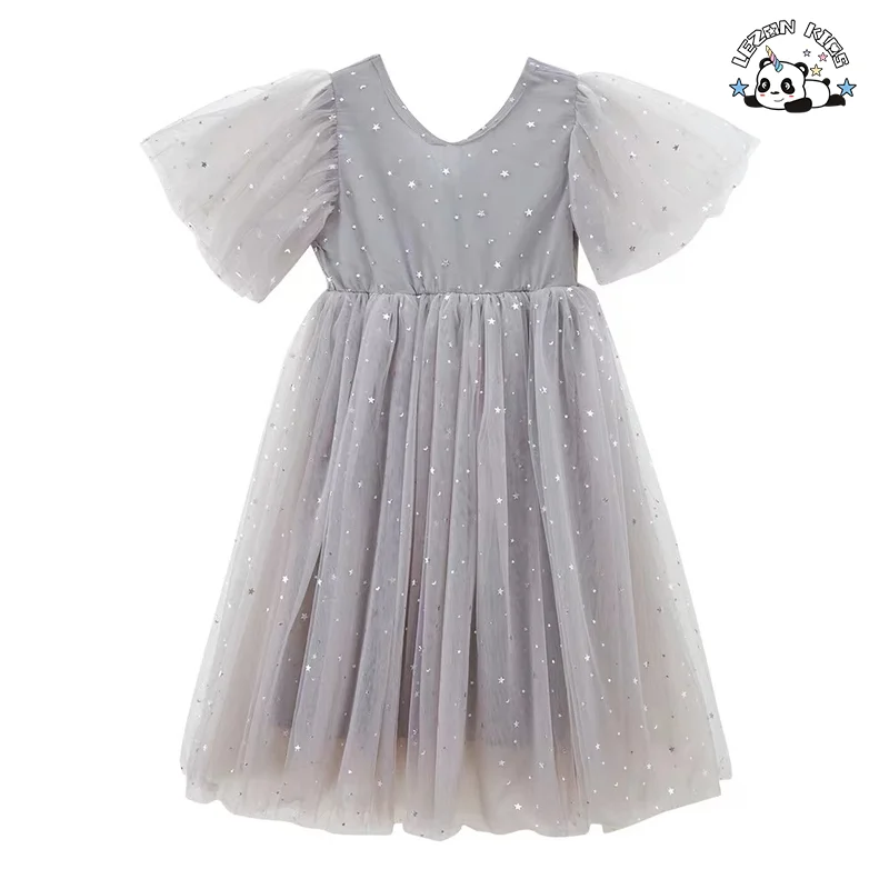 Novo Produto de 2024 Vestidos de Tule Elegantes e Divertidos para Meninas Festa Tutu para Meninas Vestido de Domingo - Product Image