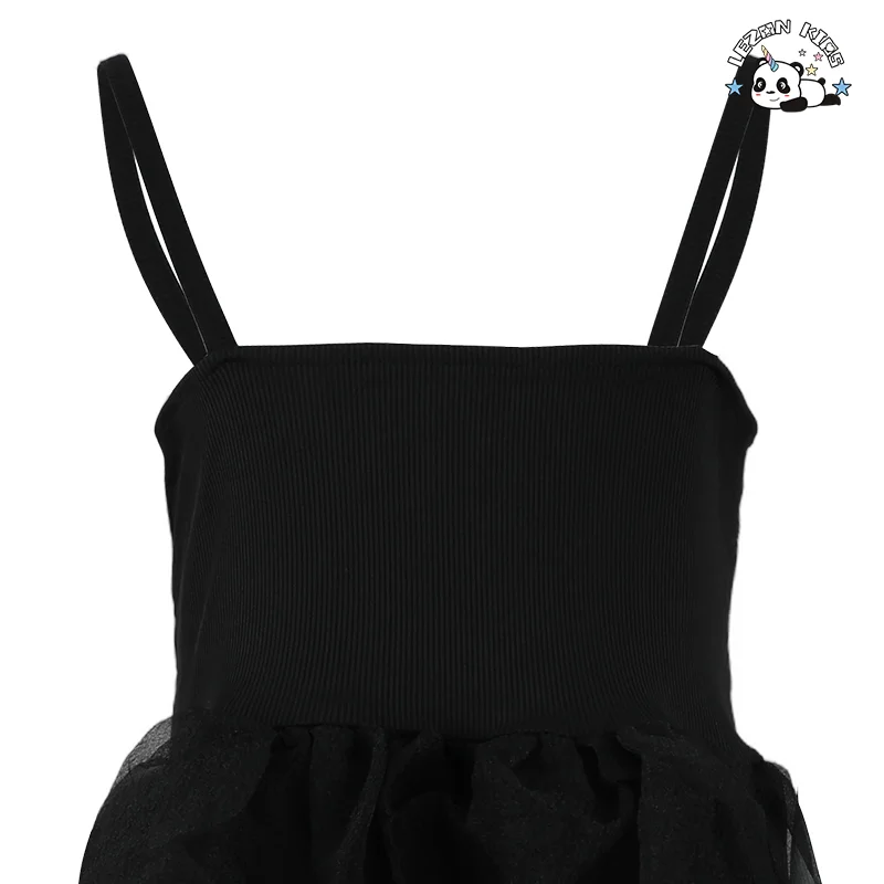 2024 ODM OEM Primavera Verão Saia Tutu Slip Dress Festa Menina Tulle Vestido - Product Image