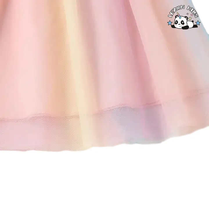 2024 spring and summer sleeveless girls dress Striped Colorful Casual Dresses For Girls Kids - Product Image