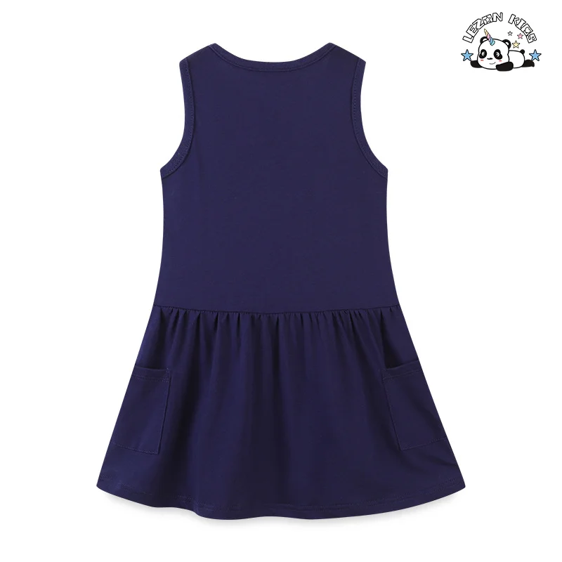 Baby Girl Dress Clothes Floral Print Baby Summer Dress Toddler Girl Sleeveless 100% Cotton Flower Casual Dresses - Product Image