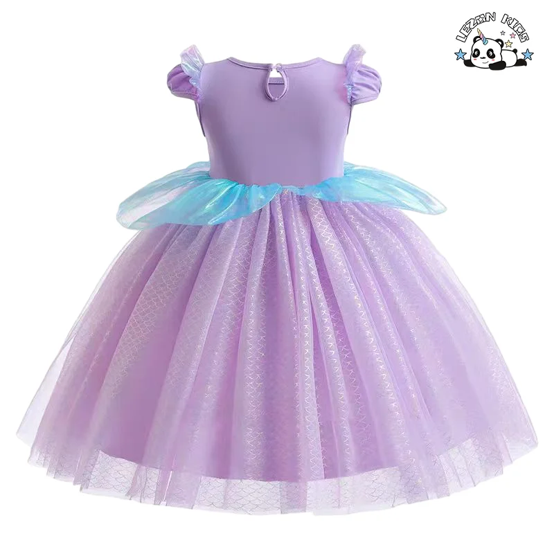 Best New Product of 2024 short sleeve sweet mermaids frocks princess dress for girls - Product Image