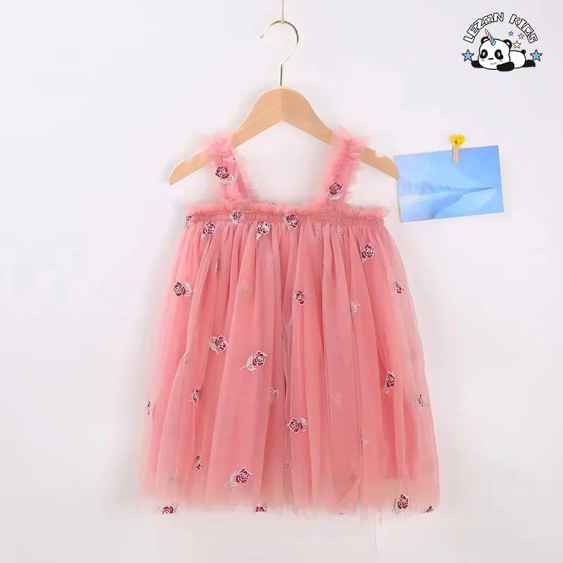 Grande amostra com desconto disponível vestido curto de festa de aniversário sem mangas colorido para meninas - Product Image