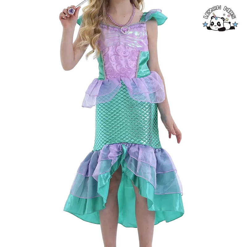 Children's Clothes Summer New Princess Skirt Mermaid Girl Dress Halloween Performance Costume - Product Image