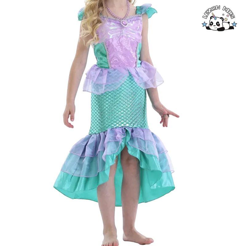 Children's Clothes Summer New Princess Skirt Mermaid Girl Dress Halloween Performance Costume - Product Image