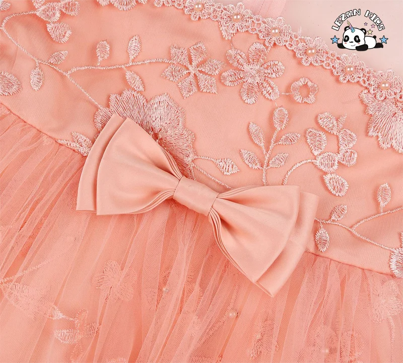 Color Size Customization Children's Embroidered Mesh Princess Dress Puff Party Girls Dress - Product Image