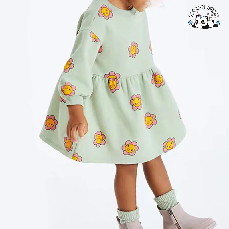 Colors Sizes Customization Brief Cotton Flower Girls Cotton Dresses Kids Clothing - Product Image