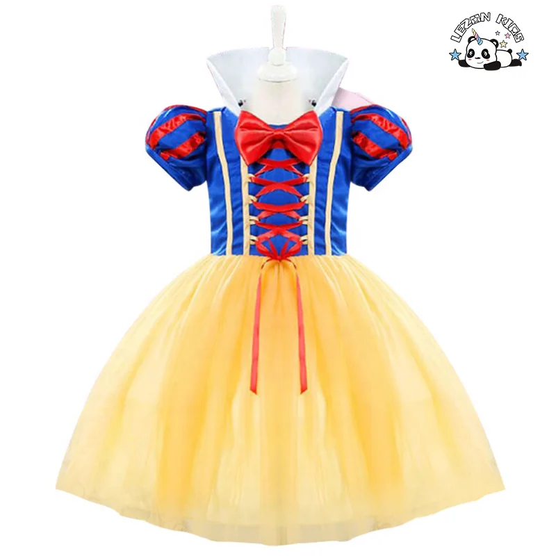 Fantasia de Neve Branca Personalizada de Novo Estilo 2021 para Meninas, Roupas de Natal e Halloween