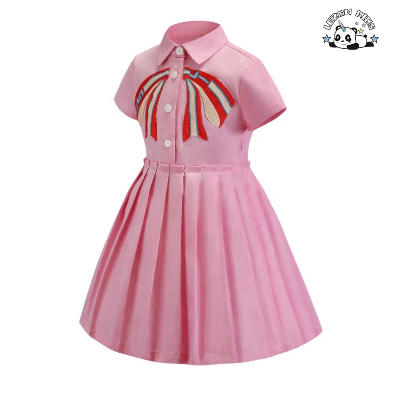 Custom Clothing Embroidery Dress for Kids Princess Frocks for 12 Years Girls - Product Image