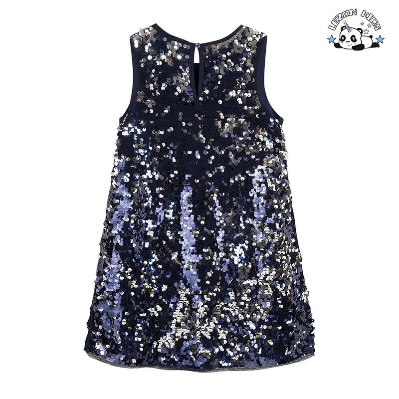 Custom Fashion Sleeveless Girls Dress Princess Style New Style Sequins Beading Western Decor Parties Girls Dress - Product Image