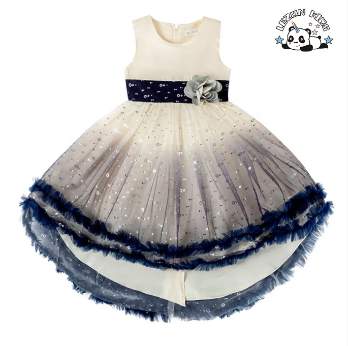 Custom Summer Fluffy Dress Children's Princess Dress Girls Evening Dress for Birthday Party