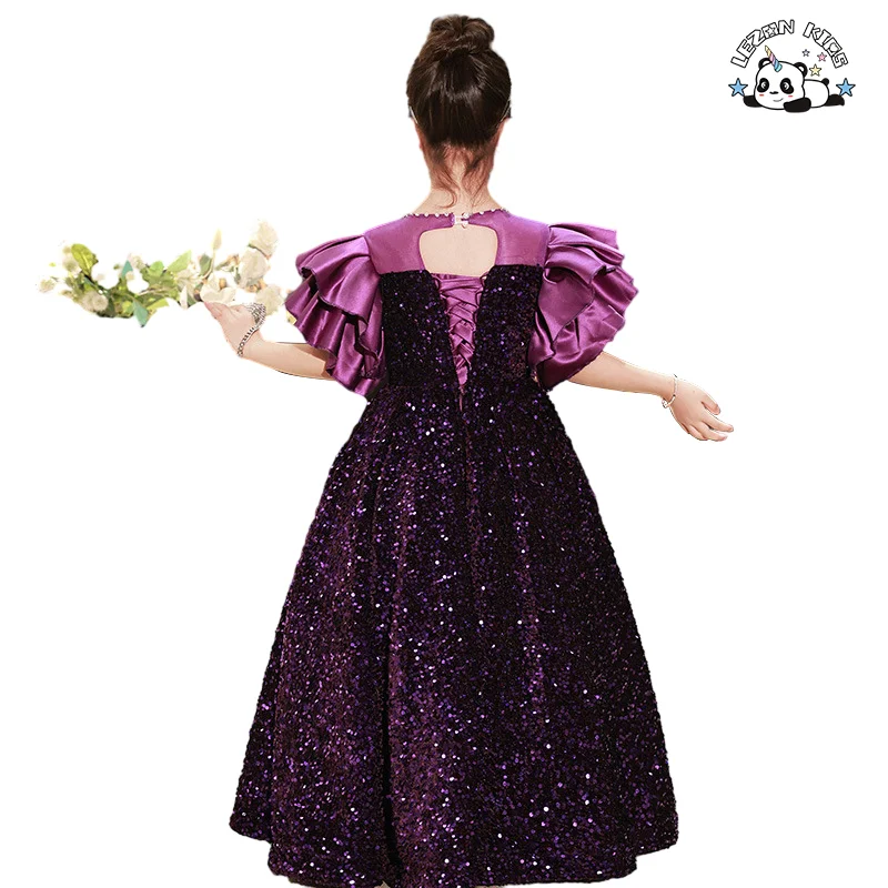 Vestido de festa formal de luxo personalizado para meninas, vestido de noite - Product Image