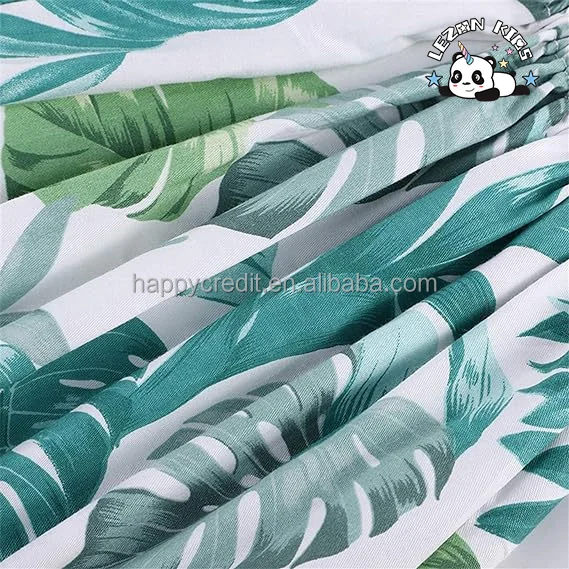 Customizable Floral Strap Summer Casual Cotton Party Beach Sundress for Girls - Product Image