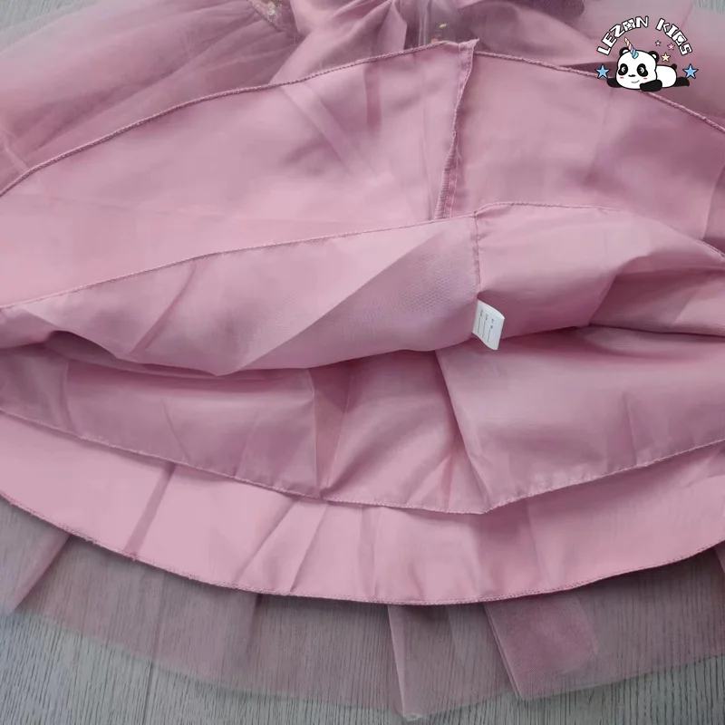 Vestido de Baile de Verão de Alta Qualidade Personalizável para Meninas com Lantejoulas para Festa de 2 a 14 Anos - Product Image