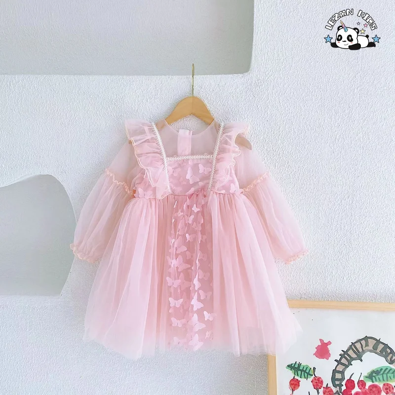 Customizable High Quality Tulle Dresses Girls 2-14 Years Fairy Birthday Princess Dress for Girl - Product Image