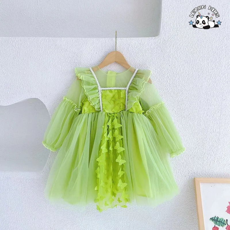 Customizable High Quality Tulle Dresses Girls 2-14 Years Fairy Birthday Princess Dress for Girl - Product Image