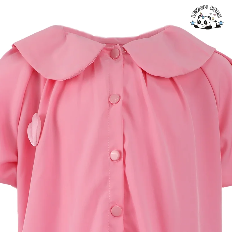 Customizable New Cute Summer Dress Girls Children's Short Sleeve Cartoon Cinnamoroll O-Neck Dress - Product Image
