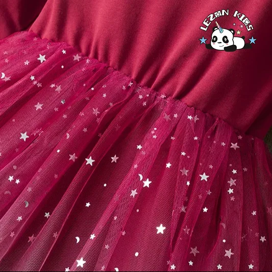 Customizable New Fashion Long Sleeve Children Girldress Latest Style Fashion Frock Design Children Girl Dress - Product Image