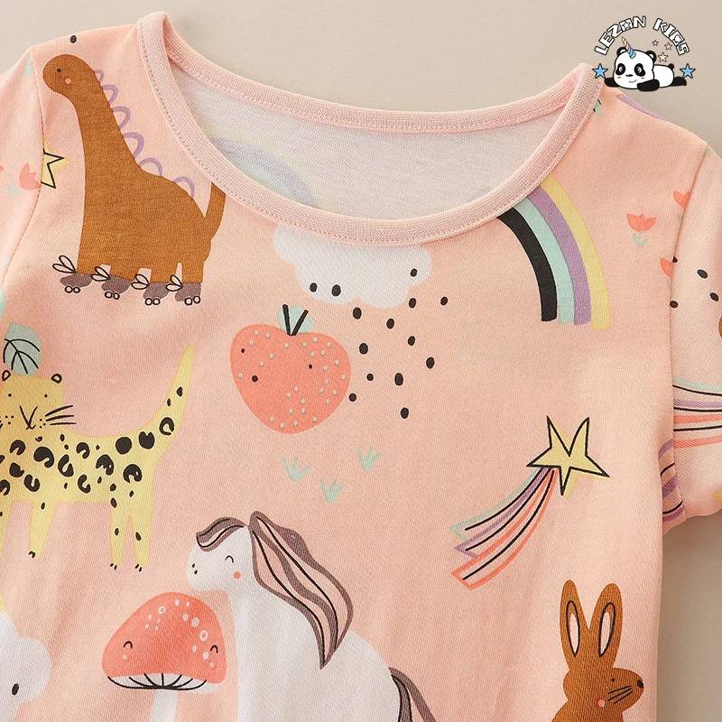 Customizable Spring Autumn Girls Princess Dress Cotton Kids Full Printed Flower Infant Long Sleeve Dress - Product Image