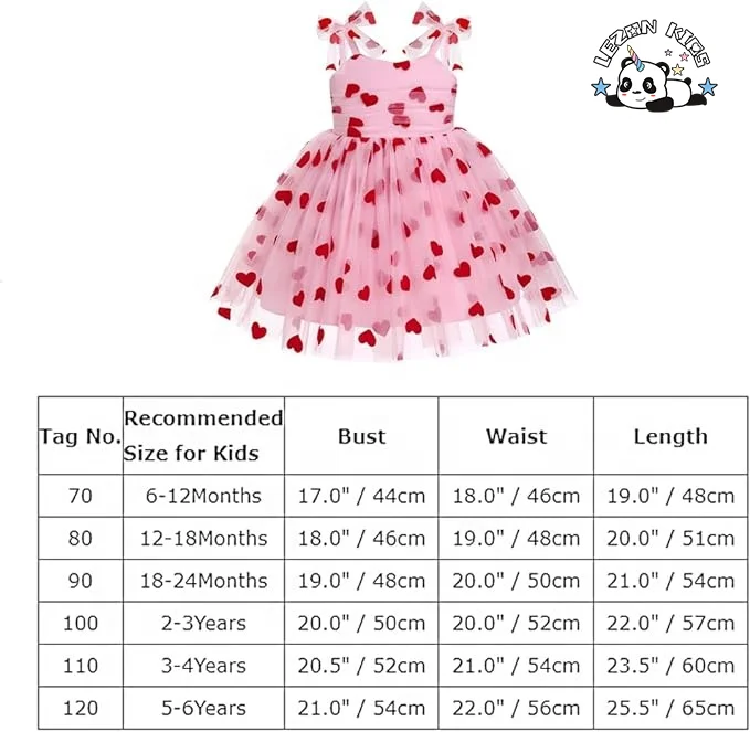 Vestido rosa personalizado para meninas com malha vermelha, alças de laço sem mangas e costas franzidas para verão para crianças de 2 a 14 anos - Product Image