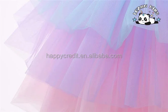 Vestido de festa de casamento de lantejoulas rosa personalizado para meninas com babados e renda - Product Image