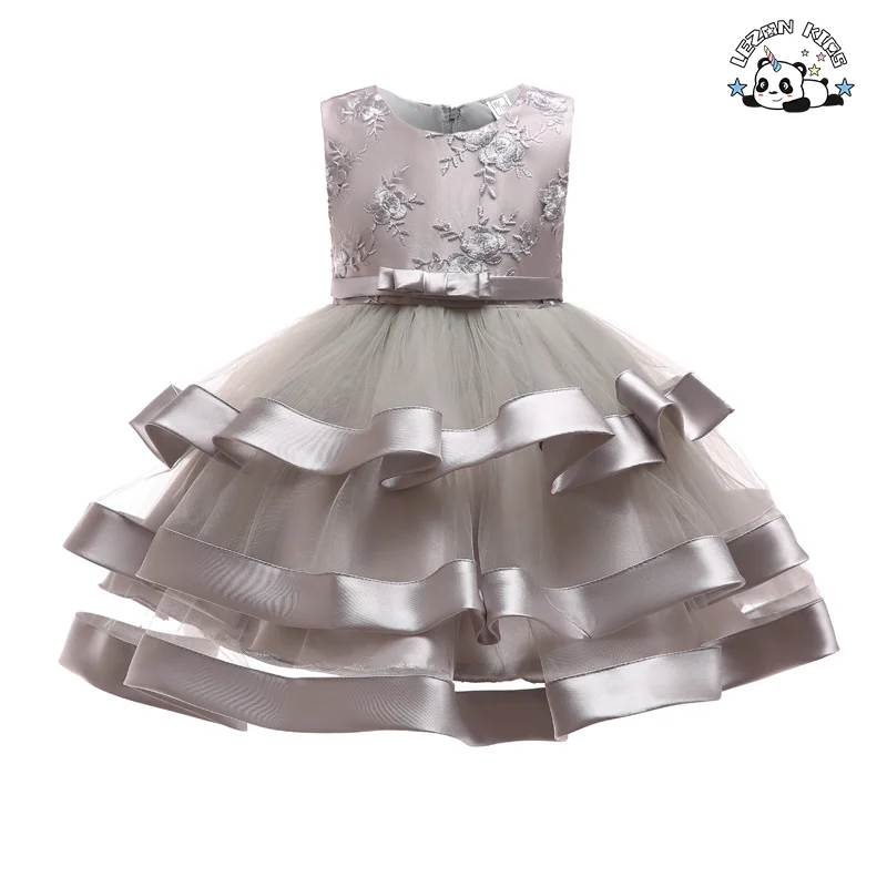 Designer Style Children's Fancy Party Puff Frocks Tulle Dress Girls Occassion Dress for Young Girls