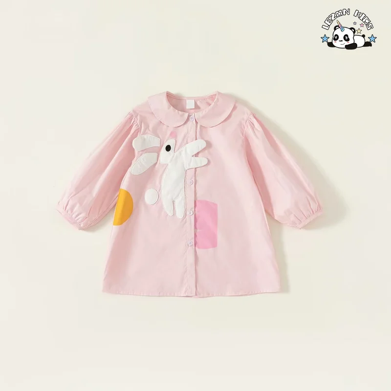 Explosive New Product Sweet Latest Design Long Sleeve Frocks Rabbit Pattern Girls Dresses - Product Image