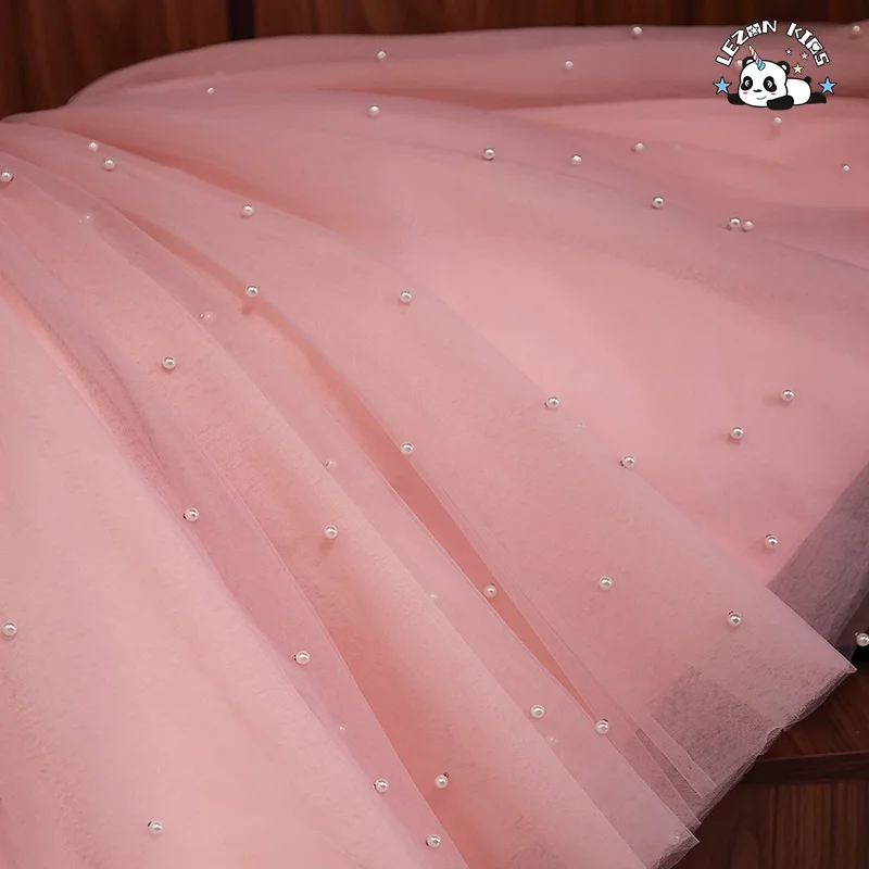 Factory Customized Soft and Comfortable Fabric Girls Sleeveless Mesh Wedding Party Girls Tulle Dress - Product Image
