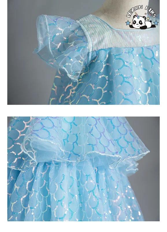 Vestido de Princesa de Malha com Lantejoulas no Estilo Coreano Fashion para Meninas Super Fada - Product Image