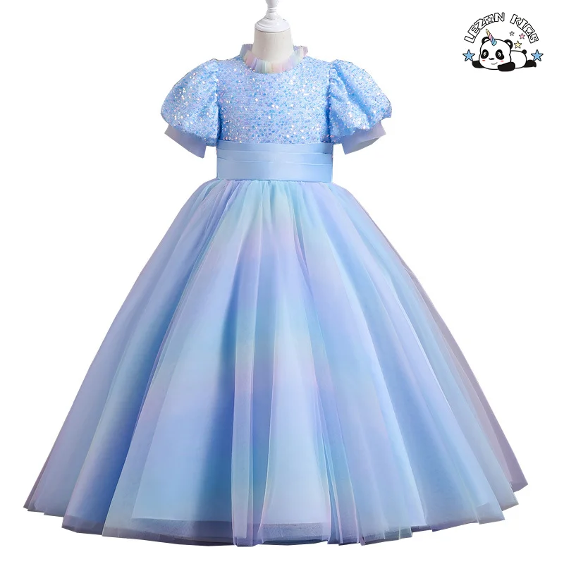 Flower Girl Beading Tutu Dress for Kids Baby Princess Wedding Bridesmaid Birthday Party Pageant Baptism Dresses