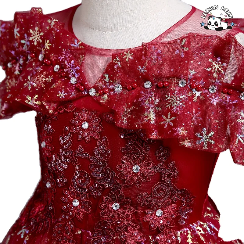 Flower Girl Dress High Quality Durable Using Various Girls Casual Elegant Print Summer Embroidered Cotton Embroidery OEM Style - Product Image