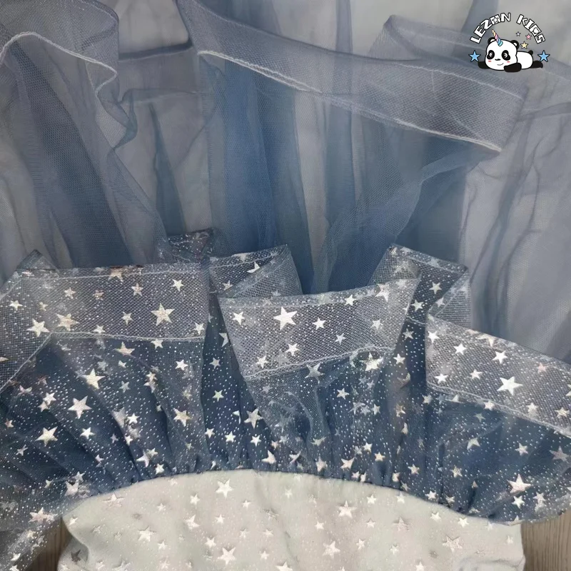 Girls Dress Summer New Little Girl Princess Dress 0-8 Years Old Star Tutu Dress - Product Image