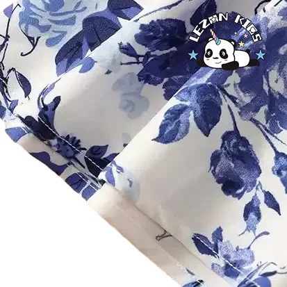 High Quality Floral Print Sleeveless Summer Beach Casual Sundress A-line Mini Dresses - Product Image