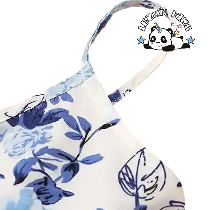 High Quality Floral Print Sleeveless Summer Beach Casual Sundress A-line Mini Dresses - Product Image
