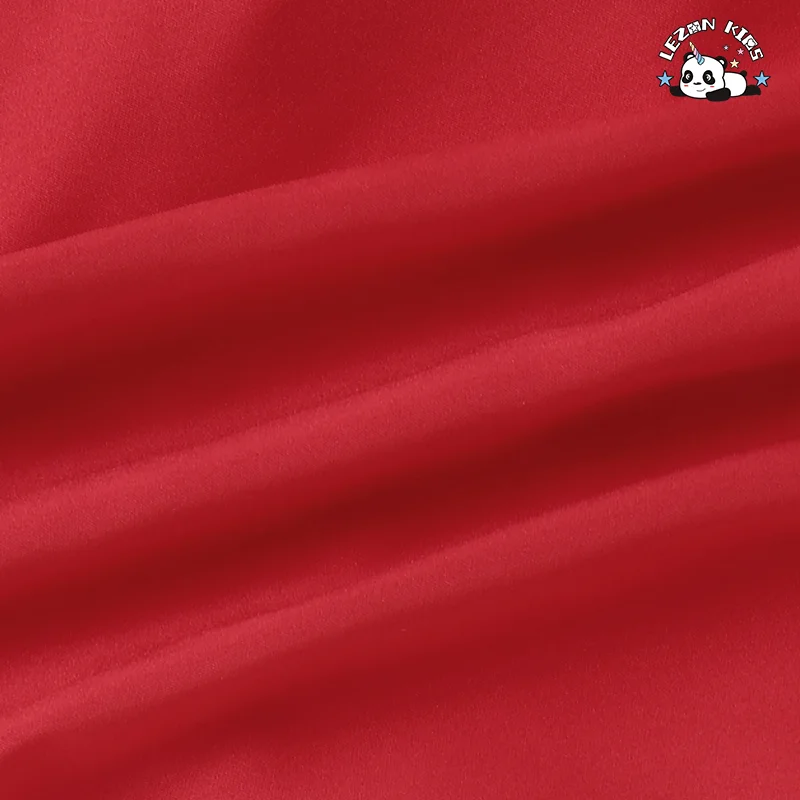 High Quality Flying Sleeves Sequined Red Princess Dresses Tulle Girls Dress for 2-14T Children - Product Image