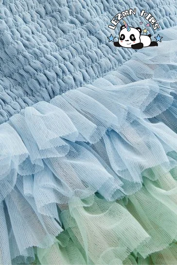 High Quality Sleeveless Layered Princess Dress Birthday Dress Girls Tulle Dresses for Summer - Product Image