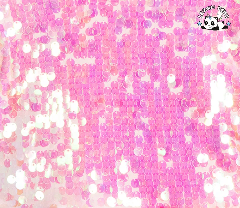 Vestido de Tule com Corpeto de Jersey e Lantejoulas Iridescentes, Corte Alto-Baixo e Listras Coloridas para Meninas - Product Image