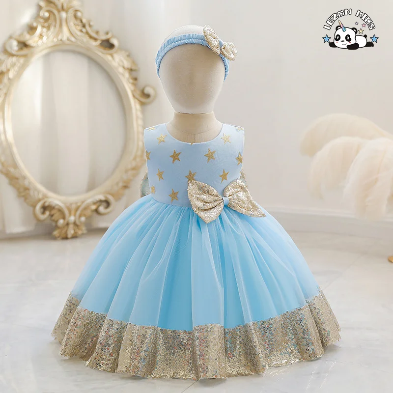 Vestido de Menina de Flores Formal de Verão Mais Recente Branco Tulle Manga Curta Logo Personalizado Design Mini Elegante Roupas de Halloween - Product Image