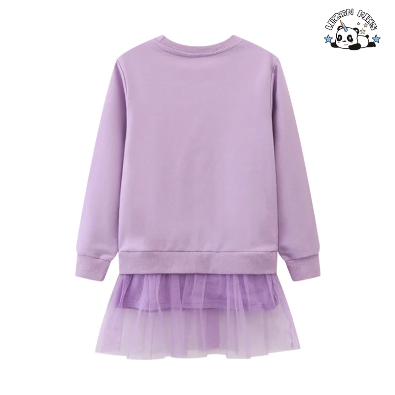 Modern Customizable Color Children Dress Kids Summer Cotton Baby Girl Skirt Short Sleeve Fancy Printed Pattern for 2 to 14T - Product Image