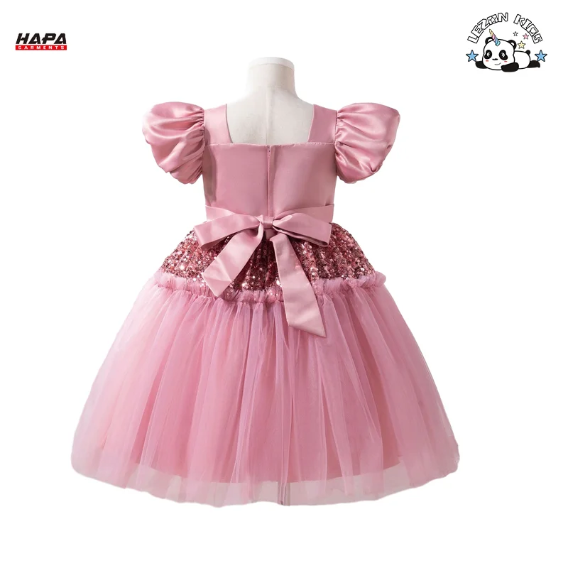 More Popular in 2024 Sequined Puff Princess Dress Puff Sleeve Children's Dance Princess Dress - Product Image