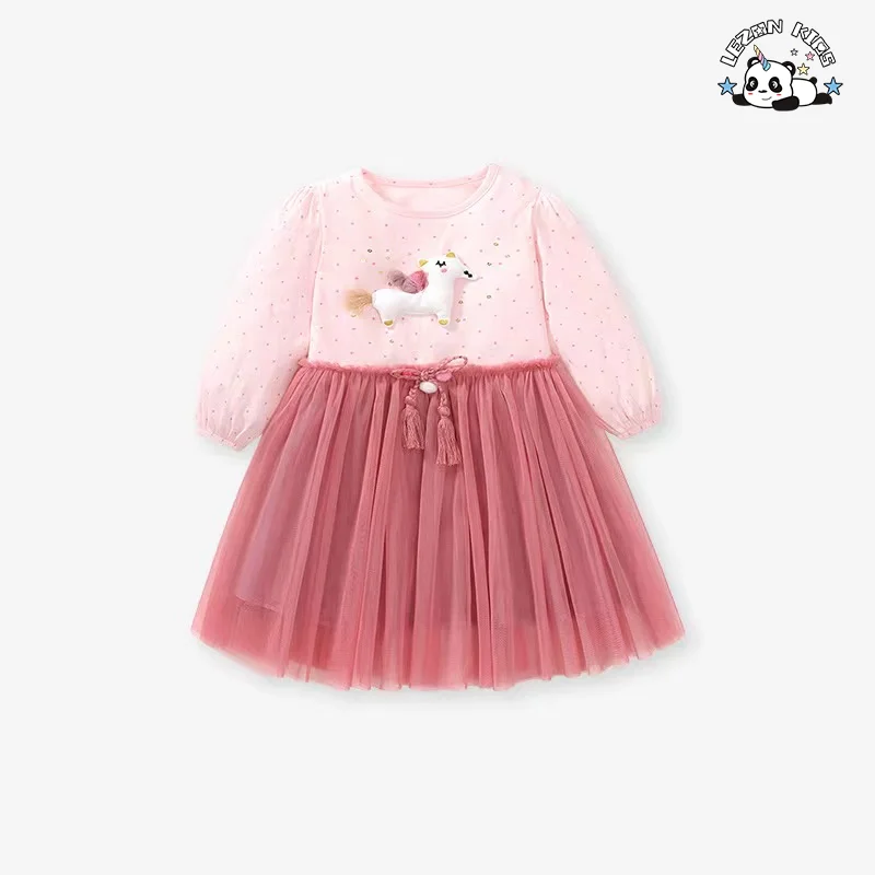 New Arrival Cute American Unicorn Short Dress Accessories Custom Baby Dolls Dress