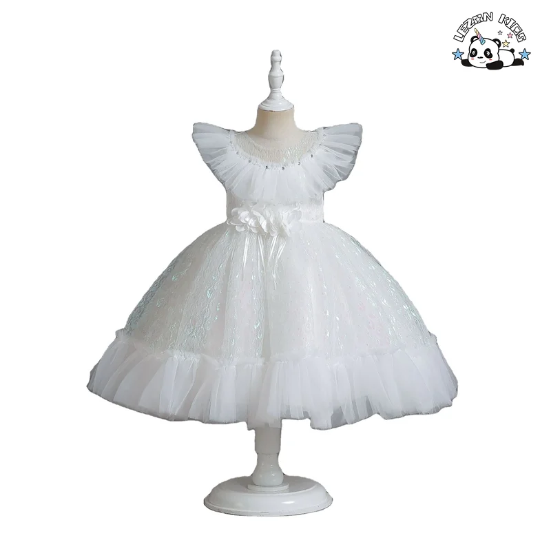 New Children's Clothes Fluorescent Children's Clothing Jacquard Birthday Princess Dress for Little Girl - Product Image