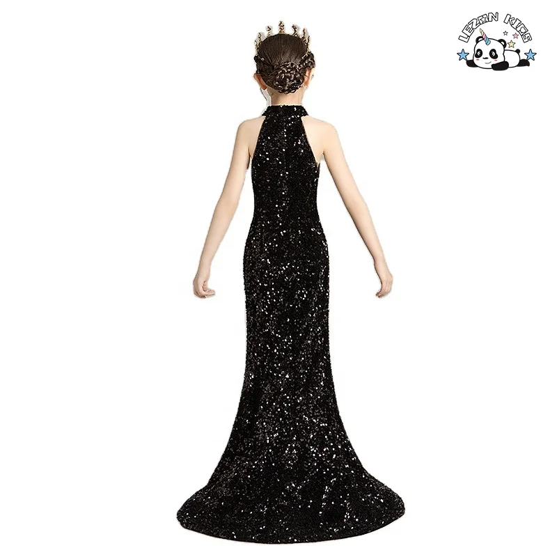 New Designer Mermaid Sequin Gown Princess Dress Girls Evening Dress for Party Performance - Product Image