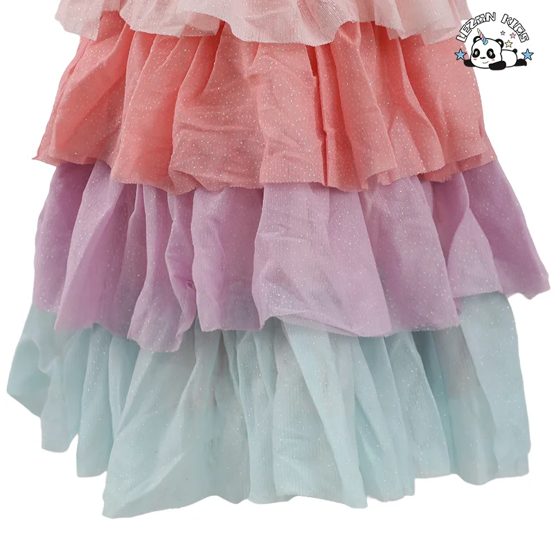 Vestido Tule Tutu Personalizável OEM para Meninas sem Mangas e Respirável, Vestido de Tule Fofo para 2-14T - Product Image