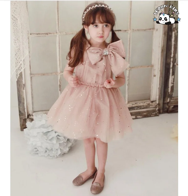 OEM Girls Mesh Tutu Dress Kids Butterfly Mesh Party Dress Evening Party Princess Dress for Kids - Product Image