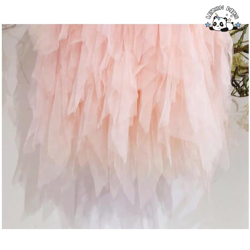 OEM Girls Pink Sequin Dress Kids Ballet Performance Party Dress Evening Party Princess Dress for Kids - Product Image