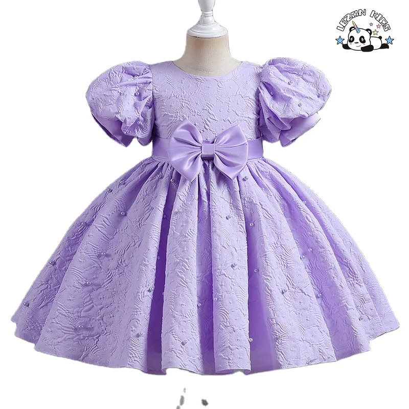 Princess Flower Girl Dress Summer Tutu Wedding Birthday Party Kids Dresses for Girls Teenager Prom Designs Dress