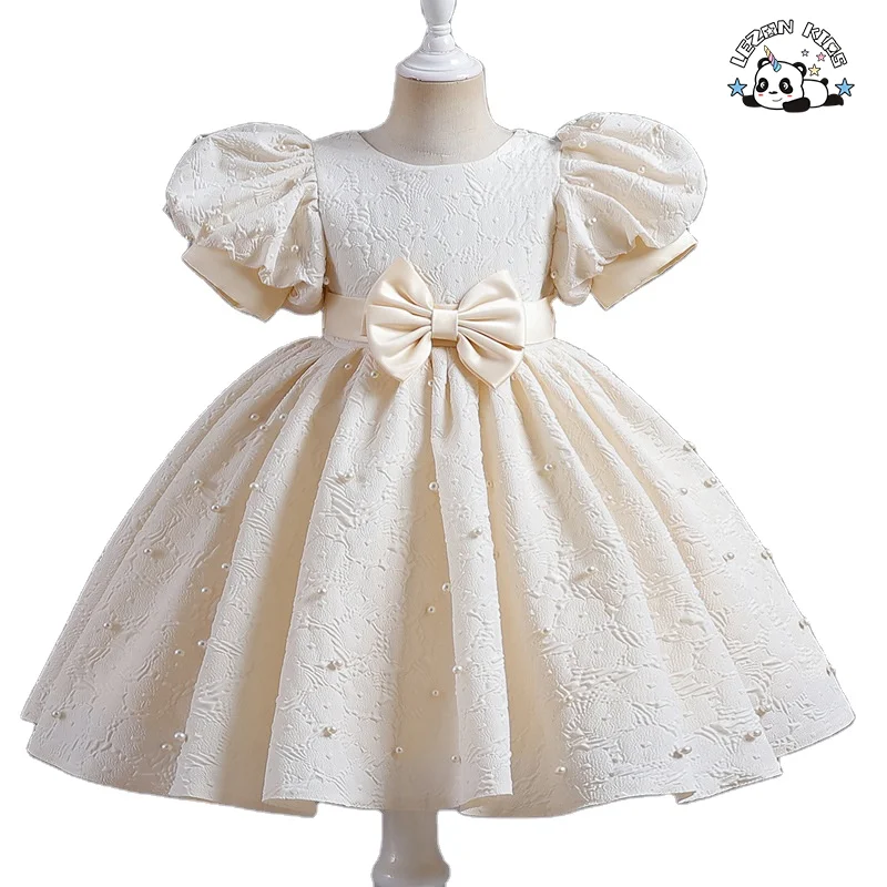 Princess Flower Girl Dress Summer Tutu Wedding Birthday Party Kids Dresses for Girls Teenager Prom Designs Dress - Product Image